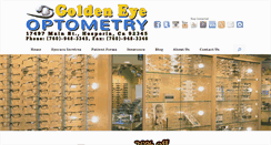Desktop Screenshot of goldeneyeoptometry.com